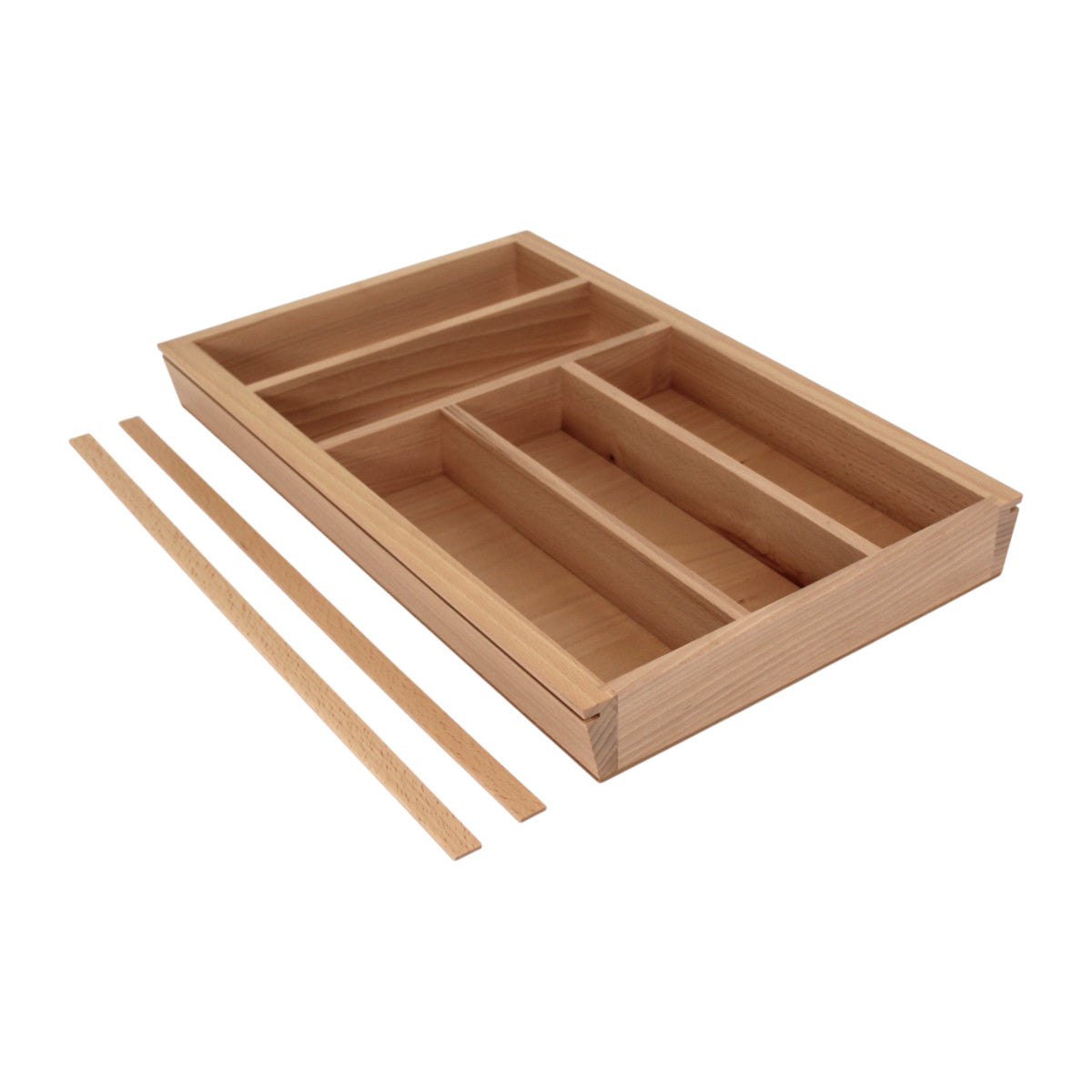 Besteckeinsatz Linda Massivholz Besteckkasten Küchenorganizer Schubladenkasten