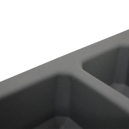 Besteckeinsatz für 110 cm Schublade Besteckkasten rutschfest Kunststoff Grau