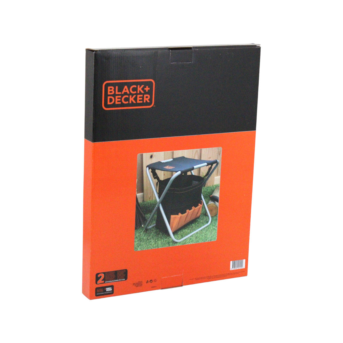 Black + Decker Falthocker mit abnehmbarer Tasche Sitz Angelhocker Camping Hocker