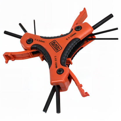 Black + Decker BDHT0-71628 Sechskantschlüssel Innen-Sechskant Multitool 1,5-6 mm