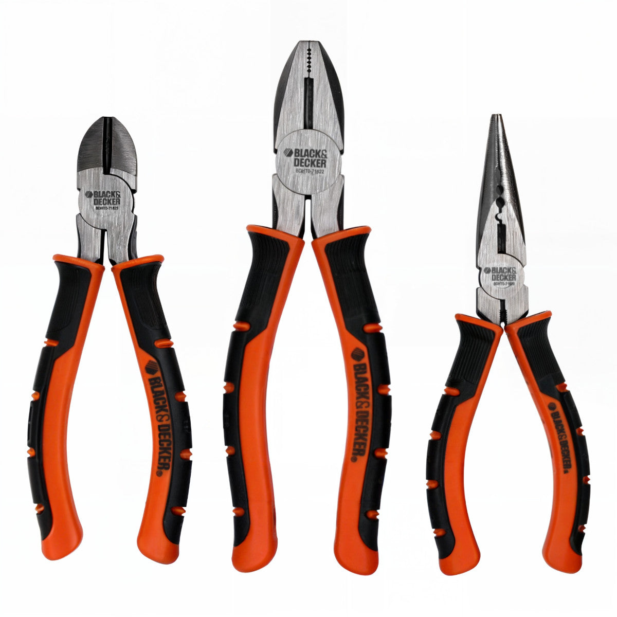 Black + Decker 16-tlg Werkzeug Set Zange Ringmaulschlüssel Multitool Sechskant