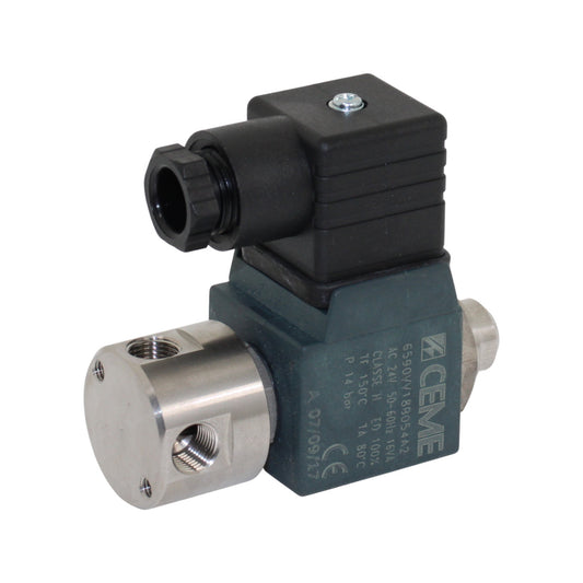 CEME 6590VV18B054A2 Magnetventil Edelstahl Verteilablassventil 24 V