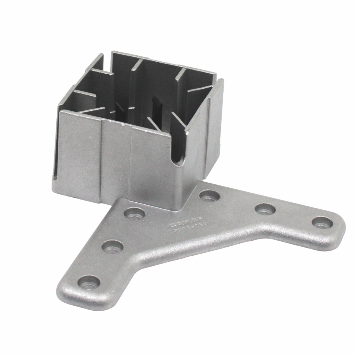 Camar Tischfuß Tischbein höhenverstellbar 80/80 mm 700 mm Edelstahloptik