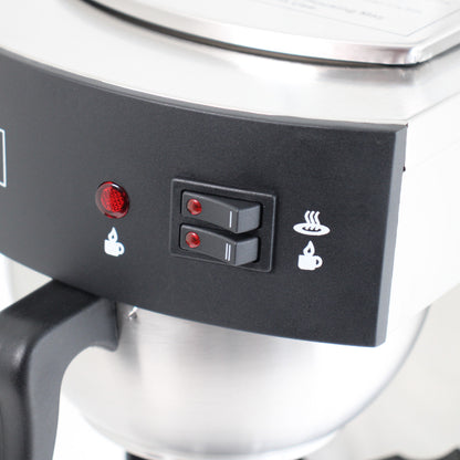 WAS Germany Filter Kaffeemaschine 1,8L Edelstahl 2 Kaffeekannen Warmhalteplatte