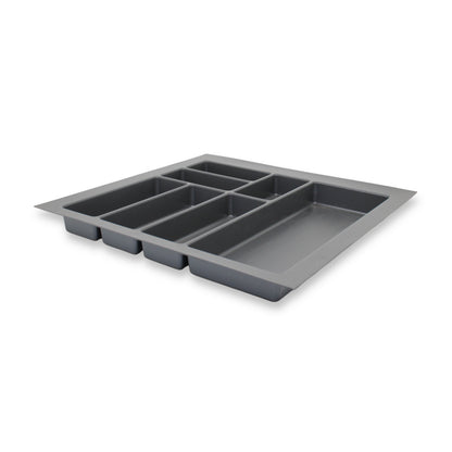 Sedia Concept Besteckeinsatz für 60 cm Schublade Kunststoff Zuschneidbar Grau