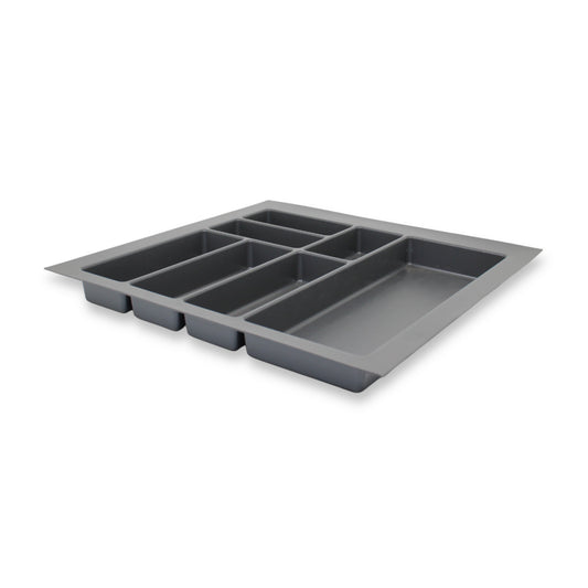 Sedia Concept Besteckeinsatz für 60 cm Schublade Kunststoff Zuschneidbar Grau