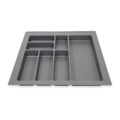 Sedia Concept Besteckeinsatz für 60 cm Schublade Kunststoff Zuschneidbar Grau