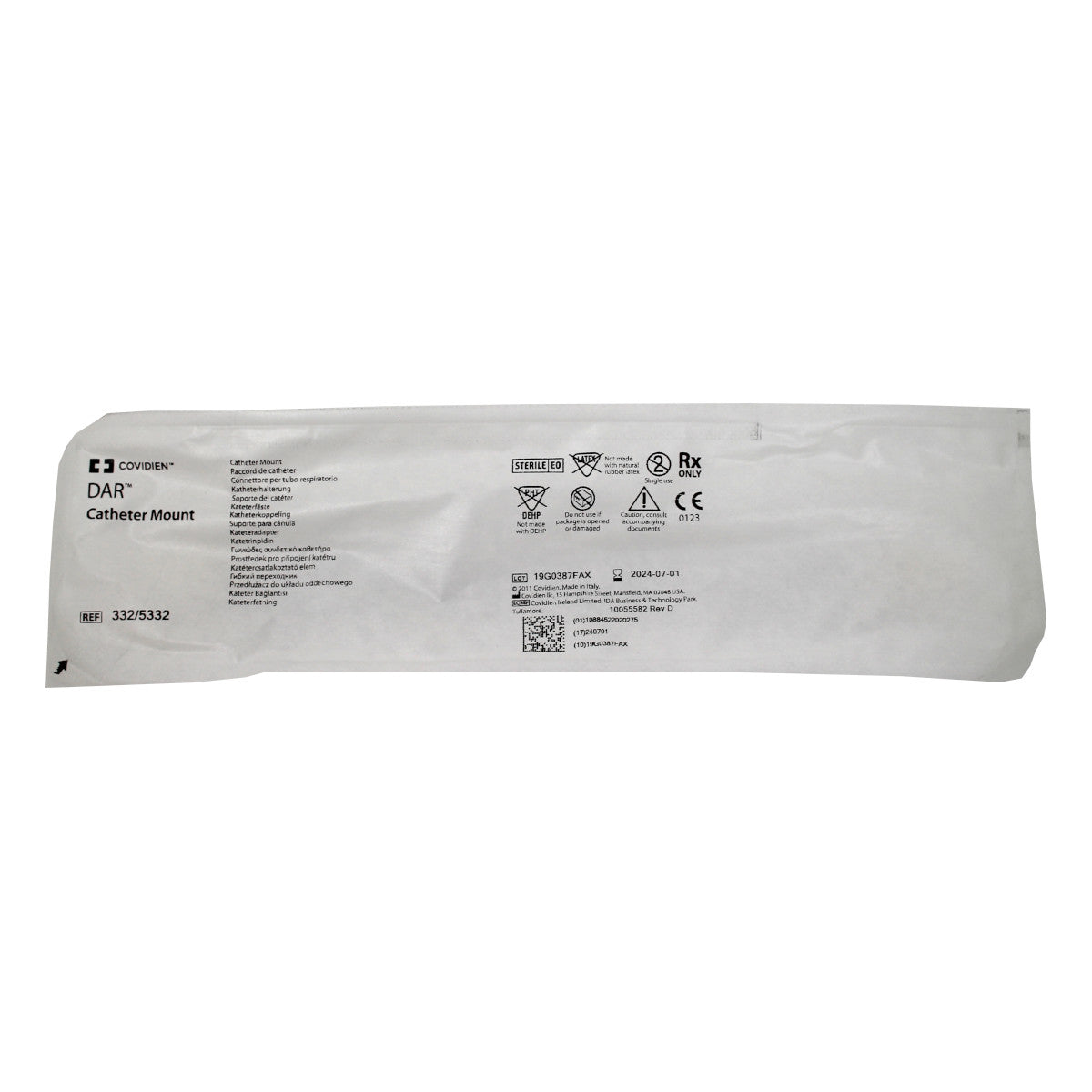Covidien 332/5332 Gerade PVC-Tubusverlängerung 20 cm lang 25 Stück