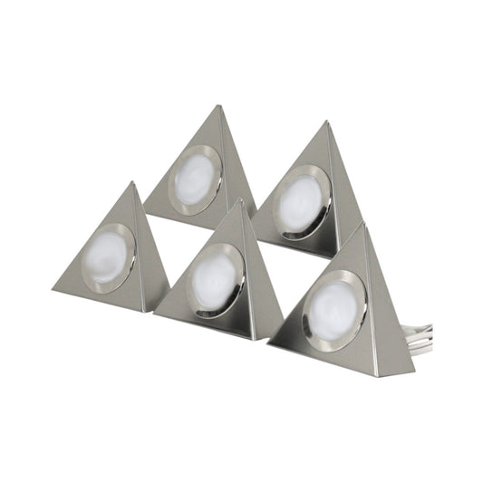 Domus Line 5er Set Piramide Halogen-Einbauleuchten 20 W in Edelstahl