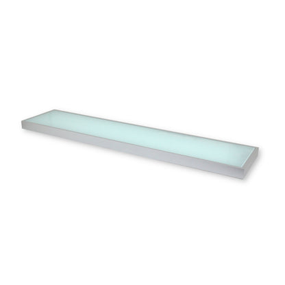 LED Glasbodenleuchte "Sushi" 90cm Edelstahl Wandregal 8,2W Leuchtregal kaltweiß