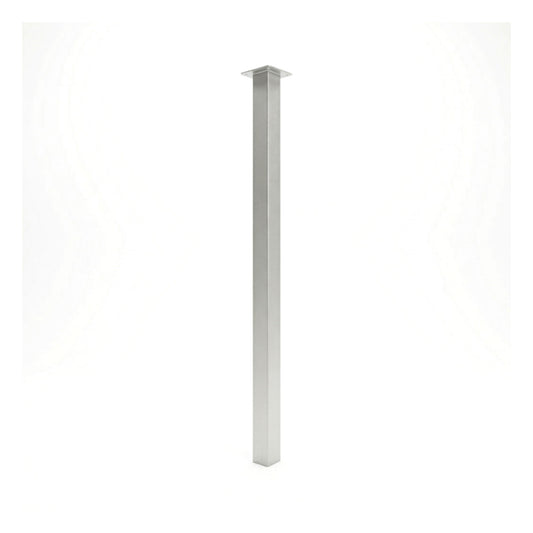 EBB Tisch & Thekenfuss Capri 50 Aluminium H 870 mm in Edelstahloptik Tischbein