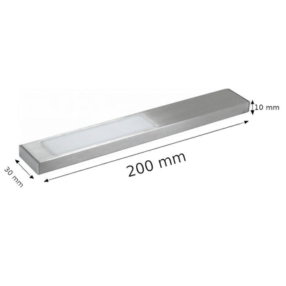 5 Stück Elektra Küchen Aluminium LED Unterbauleuchte Rechteck Leuchte 12 V 4000k