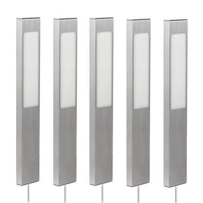 5 Stück Elektra Küchen Aluminium LED Unterbauleuchte Rechteck Leuchte 12 V 4000k