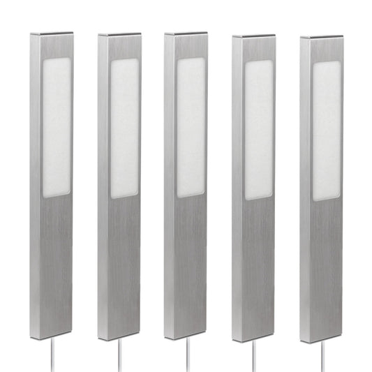 5 Stück Elektra Küchen Aluminium LED Unterbauleuchte Rechteck Leuchte 12 V 4000k