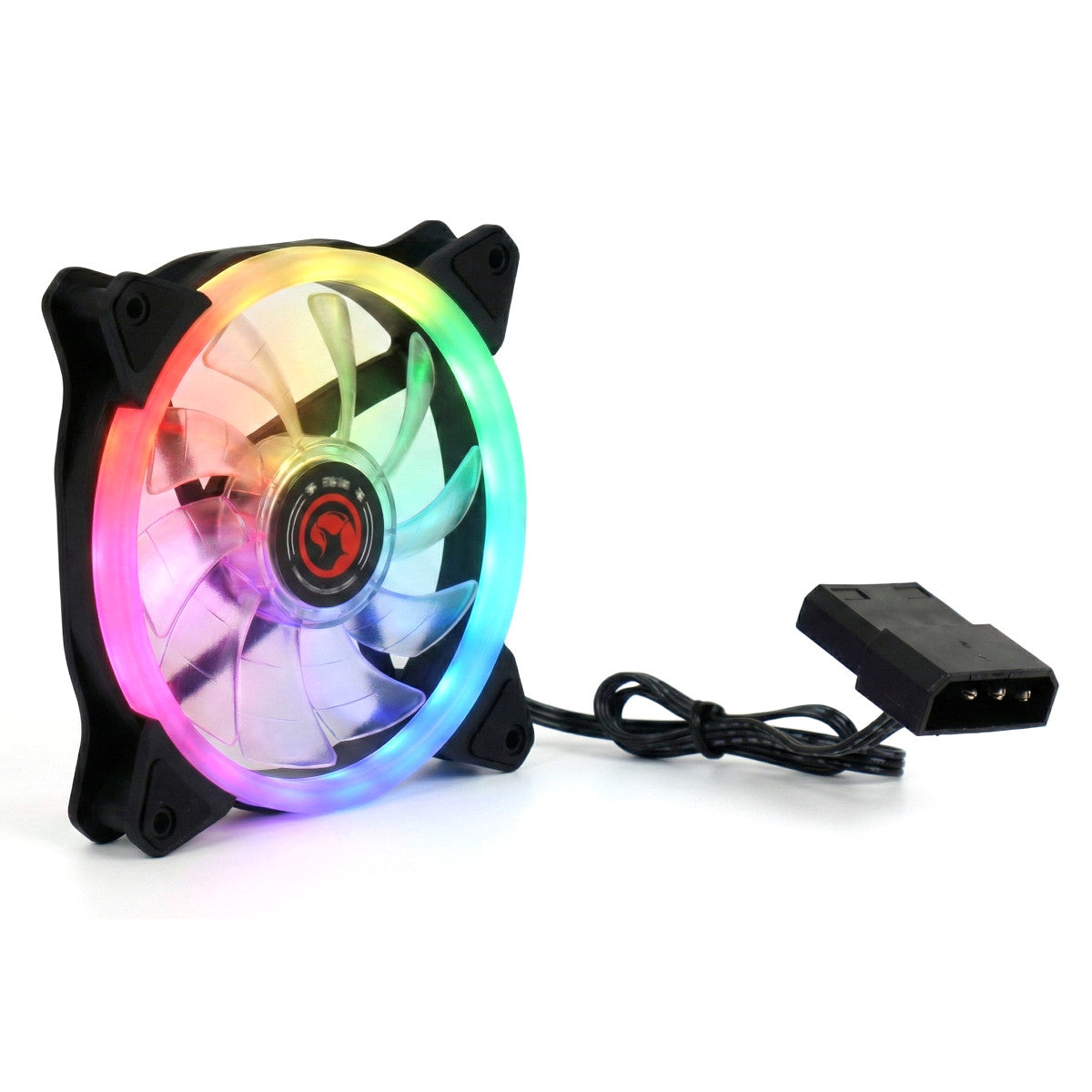 Marvo FN-14 RGB Gehäuseluefter 120 mm LED 12V 1100 RPM PC Fan 30,81 CFM