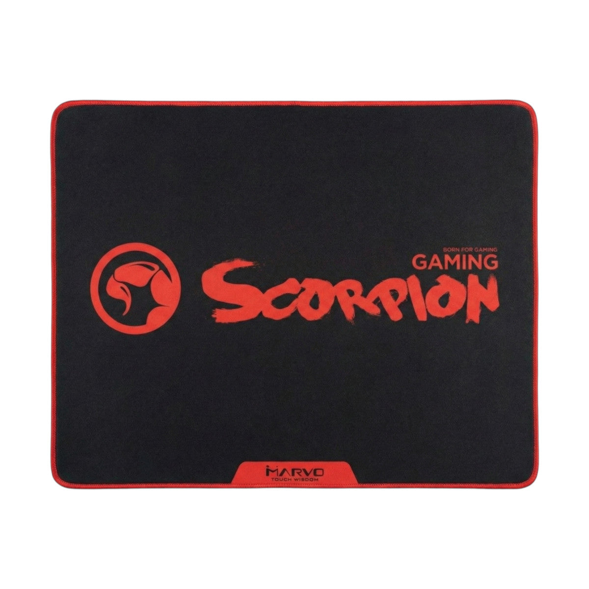 Marvo Scorpion G18 BK L Gaming Mauspad Rot Schwarz 450 x 400 x 3 mm