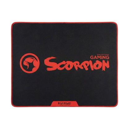 Marvo Scorpion G18 BK L Gaming Mauspad Rot Schwarz 450 x 400 x 3 mm