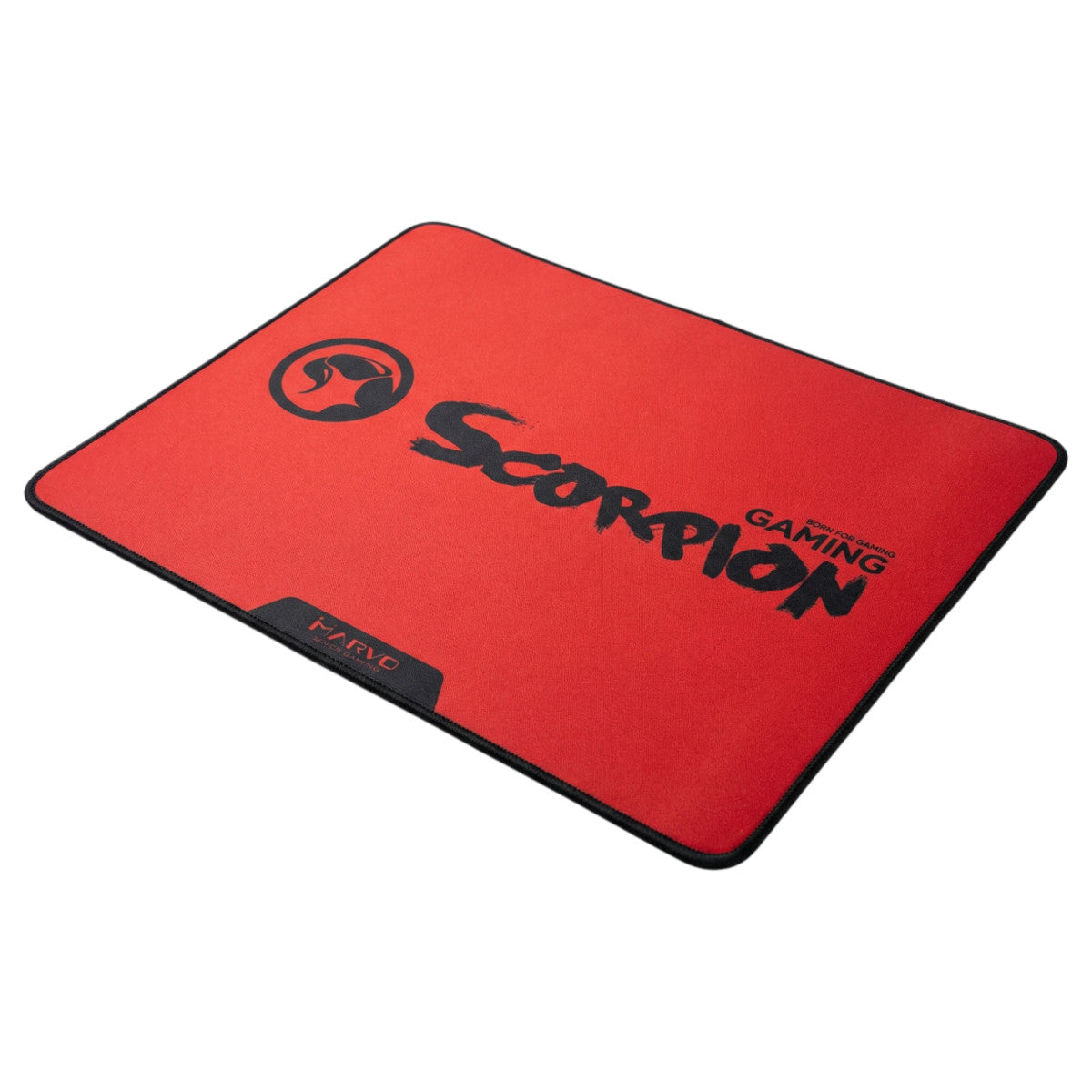 Marvo Scorpion G18 RD L Gaming Mauspad Rot Schwarz 450 x 400 x 3 mm