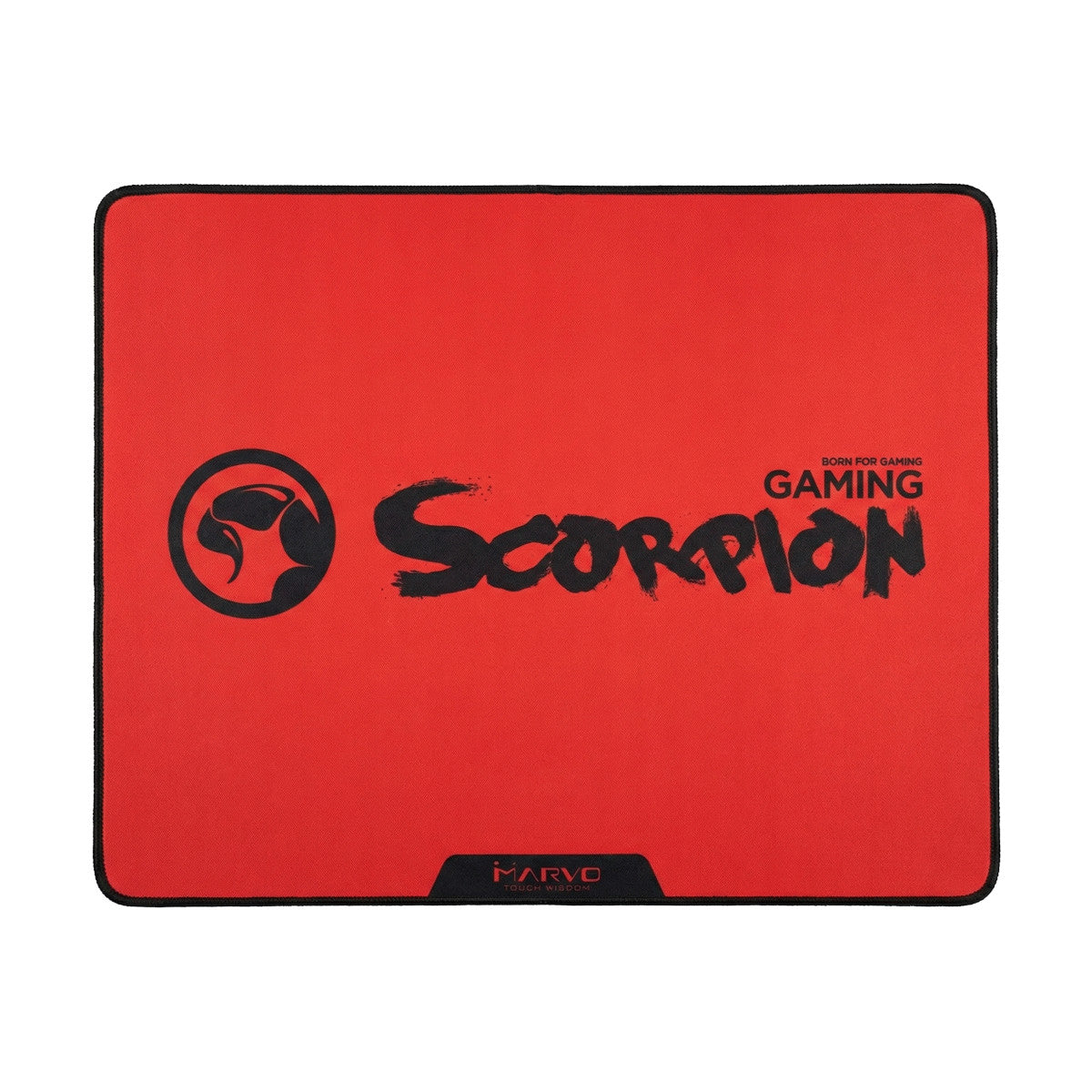 Marvo Scorpion G18 RD L Gaming Mauspad Rot Schwarz 450 x 400 x 3 mm