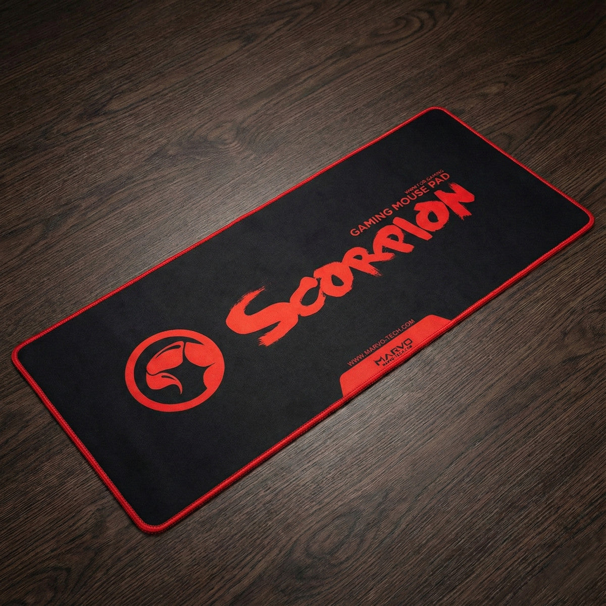 Marvo Scorpion G19BK XL Gaming Mauspad Schwarz Rot 900 x 400 x 4 mm