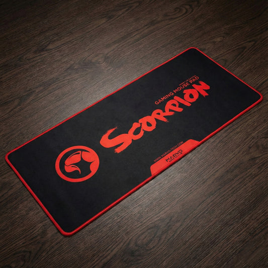 Marvo Scorpion G19BK XL Gaming Mauspad Schwarz Rot 900 x 400 x 4 mm