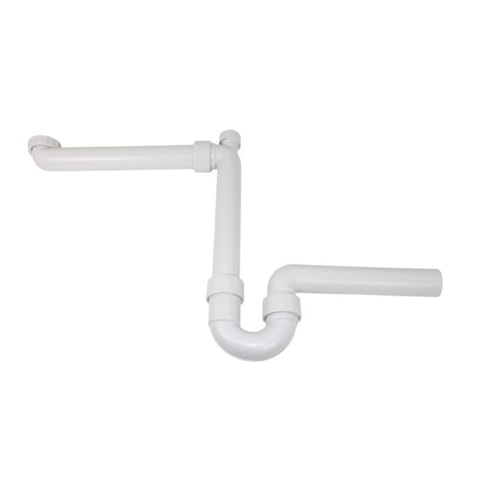 Geberit 152885111 G1 1/2" x 40 mm Rohrbogengeruchsverschluss für Spülbecken Weiß