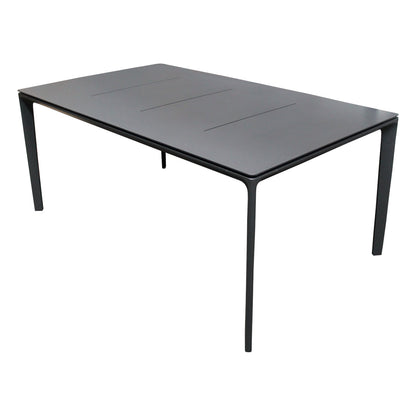Gloster CARVER Tisch 100 x 170 x 73 cm Aluminium 6 Sitzplätze grau Meteor
