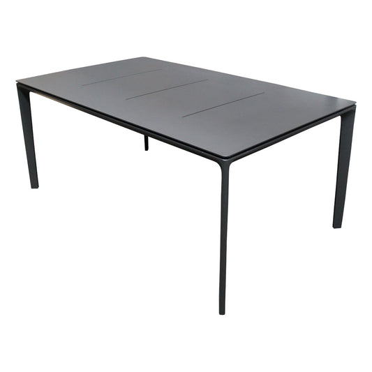 Gloster CARVER Tisch 100 x 170 x 73 cm Aluminium 6 Sitzplätze grau Meteor