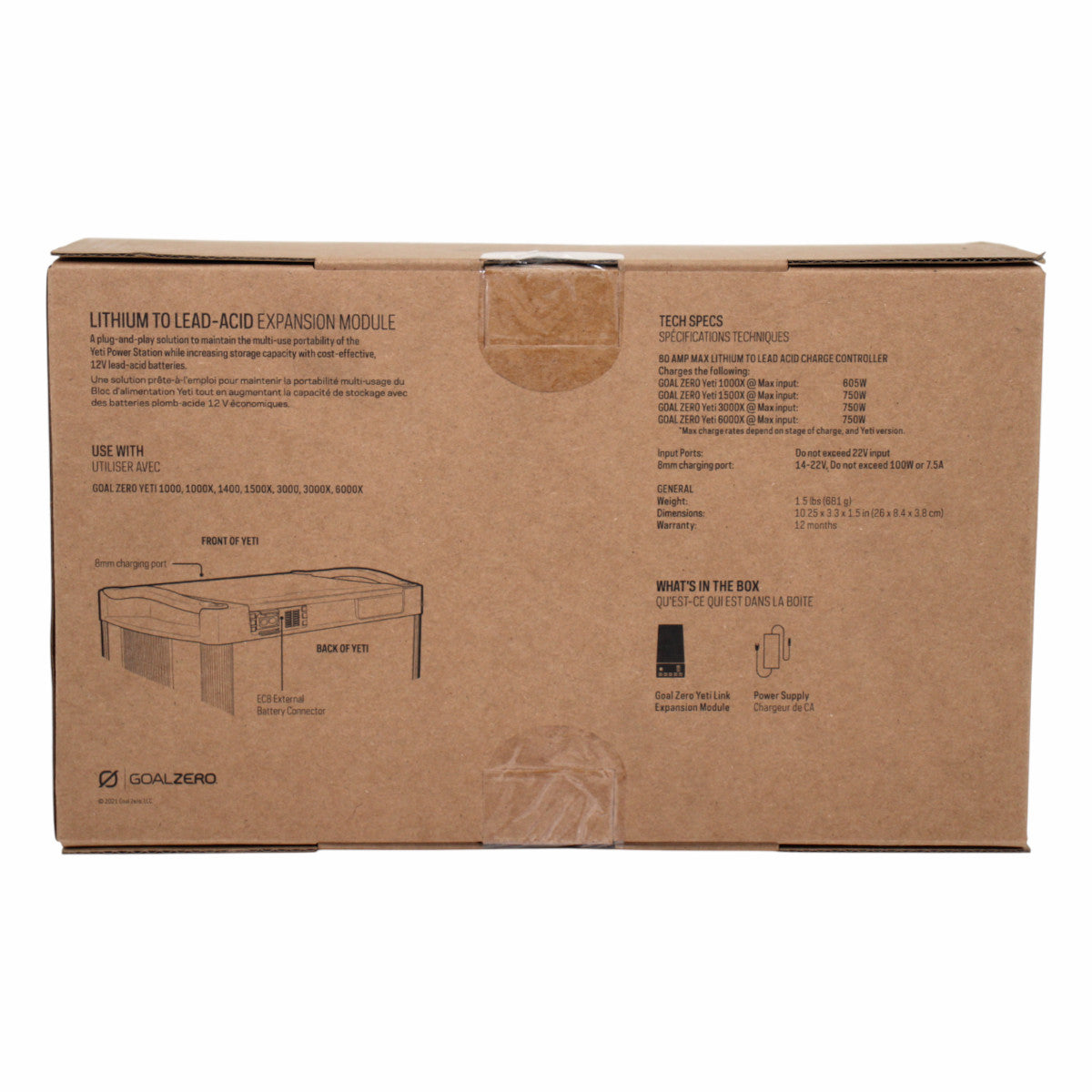 Goal Zero Yeti Link Expansion Module Erweiterungsmodul Autobatterie 1000X