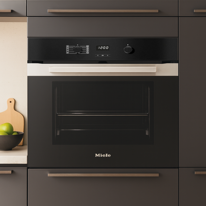 Miele H2860BP Einbau Backofen 60cm Heißluft Pyrolyse Edelstahl Schwarz A+