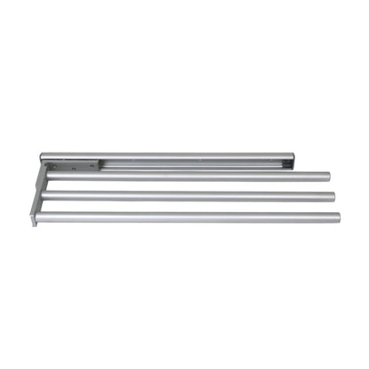 Strate Handtuchhalter 3-armig ausziehbar 445 - 745 mm Alu Silber Bad Küche
