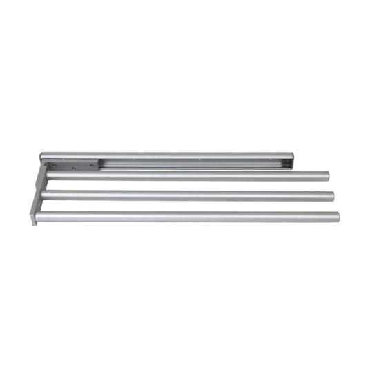 Strate Handtuchhalter 3-armig ausziehbar 445 - 745 mm Alu Silber Bad Küche