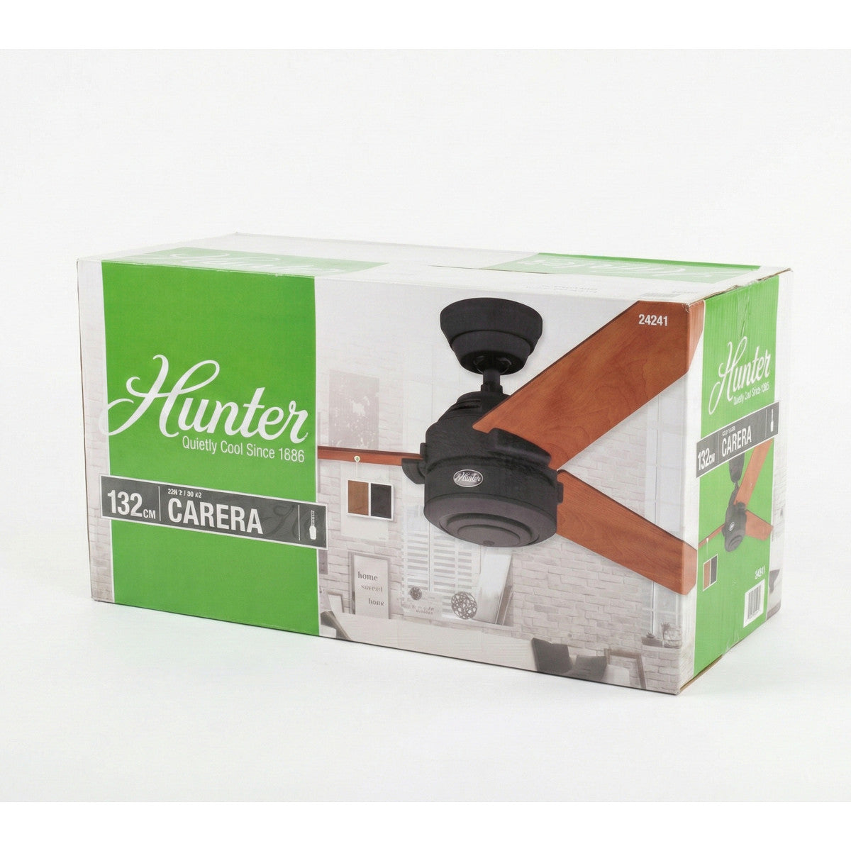 Hunter 24241 Carera Deckenventilator 132 cm Graphit Kastanie ohne Licht