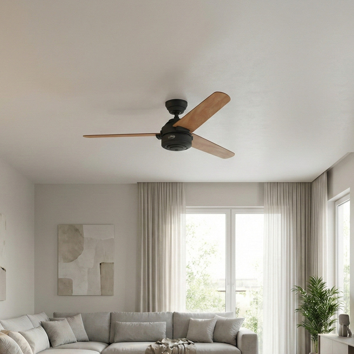 Hunter 24241 Carera Deckenventilator 132 cm Graphit Kastanie ohne Licht