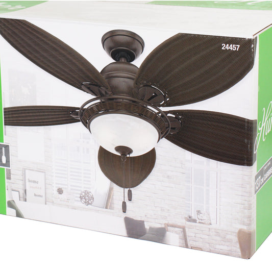 Hunter 24457 Caribbean Breeze Deckenventilator Weide Beleuchtung Zugkette 137cm