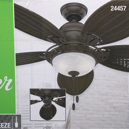 Hunter 24457 Caribbean Breeze Deckenventilator Weide Beleuchtung Zugkette 137cm