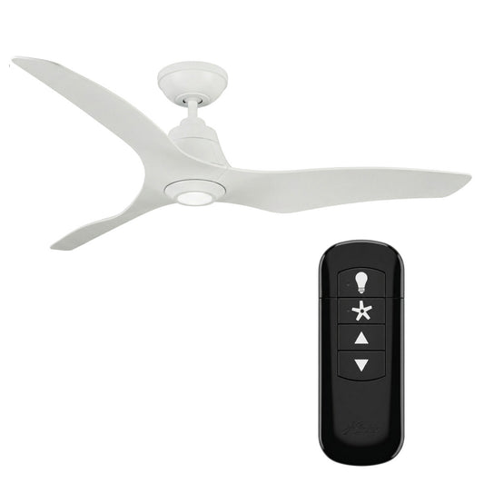 Hunter 51129 Stingray Deckenventilator 152 cm Weiss Beleuchtung Fernbedienung
