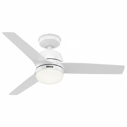 Hunter 51784 Seawave Outdoor Deckenventilator Licht Fernbedienung Weiß 132 cm