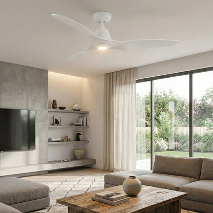 Hunter 51129 Stingray Deckenventilator 152 cm Weiss Beleuchtung Fernbedienung