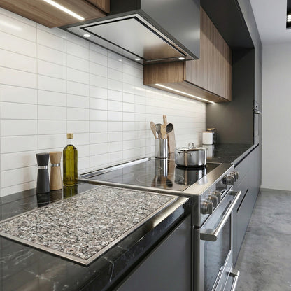 Ideenreich Granitfeld Rosa Beta 510x325 mm Einbau Arbeitsplatte Edelstahlrahmen