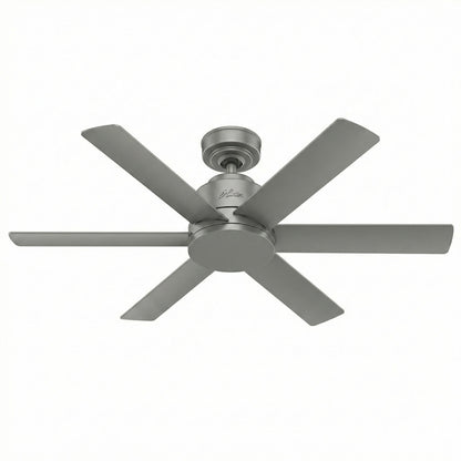Hunter 50936 Kennicott Deckenventilator Fan Silber mit Wandschalter 112 cm