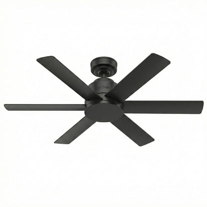 Hunter 50937 Kennicott Deckenventilator Fan Schwarz mit Wandschalter 112 cm
