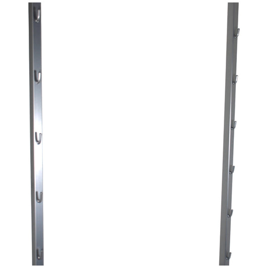 Kesseböhmer Ausziehrahmen f. lichte Höhe 870 mm in Silber Klarlack