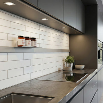 Kesseböhmer Linero MosaiQ obere Ablage M  350 x 8 x 107 mm in Titan Grau Mikrostruktur