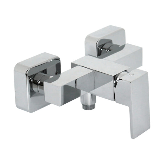Kronenbach QUARA Brausebatterie Mischbatterie Einhebelmischer Aufputz chrom