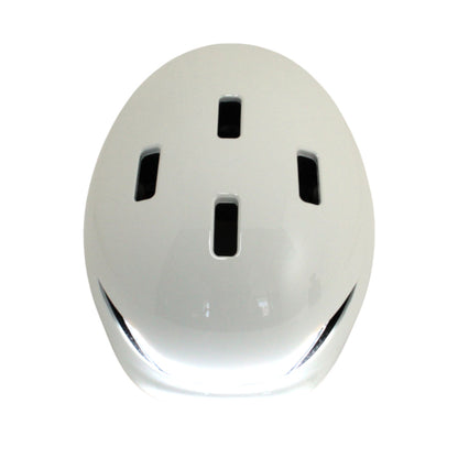 Lumos LHESTWH25-AO Street-Helm mit LED-Beleuchtung in Jet White M-L 56-61 cm