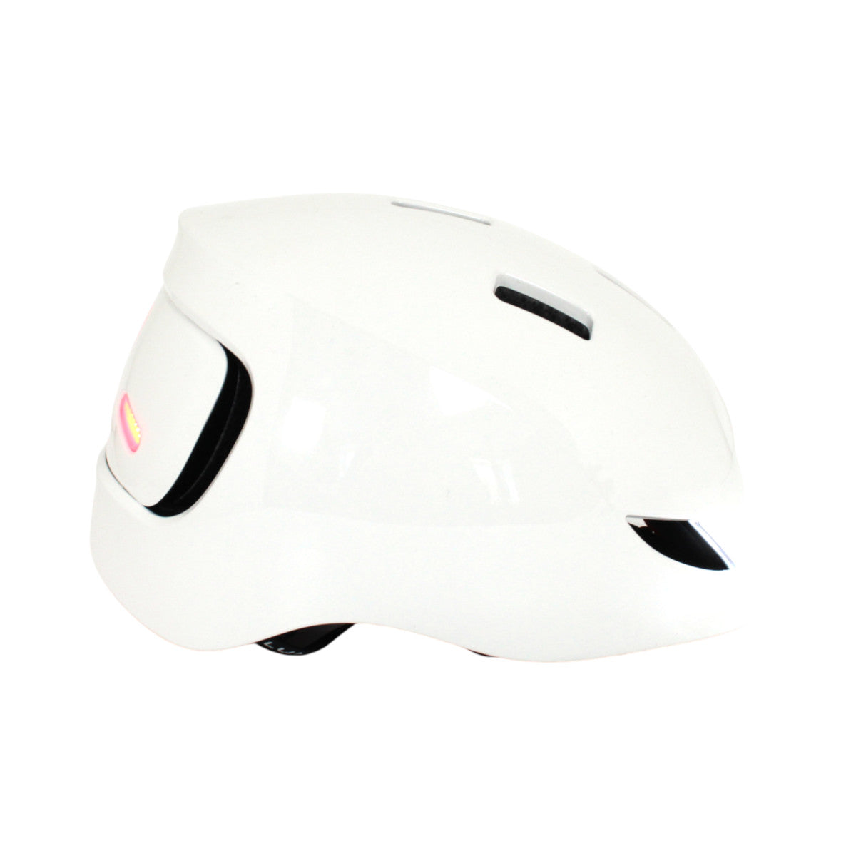 Lumos LHESTWH25-AO Street-Helm mit LED-Beleuchtung in Jet White M-L 56-61 cm