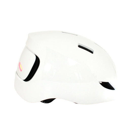 Lumos LHESTWH25-AO Street-Helm mit LED-Beleuchtung in Jet White M-L 56-61 cm