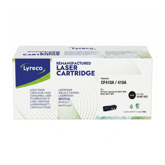 Lyreco CF410A Remanufactured Leasertoner Black kompatibel mit HP 2300 Seiten