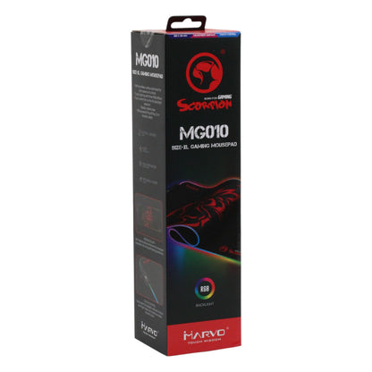 Marvo Scorpion MG010 XL Gaming Mauspad Schwarz Rot RGB USB 800 x 300 x 4 mm